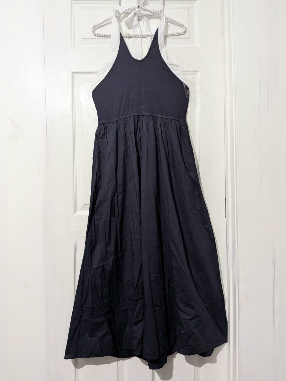 Commense Color Block Halter Keyhole Midi Dress - Picture 9 of 14